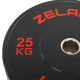 Бамперні диски гумові Bumper Plates Zelart TA-4790-25 51мм 25кг чорний-червоний