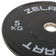 Бамперні диски гумові Bumper Plates Zelart TA-4790-5 51мм 5кг чорний-сірий