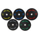 Бамперні диски гумові Bumper Plates Zelart TA-4790-5 51мм 5кг чорний-сірий