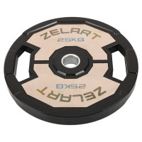 Млинці диски гумові 2 Handle металева втулка Zelart TA-4792-25 51мм 25кг чорний