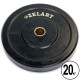 Бамперні диски гумові Bumper Plates Zelart Z-TOP TA-5125-20 51мм 20кг чорний