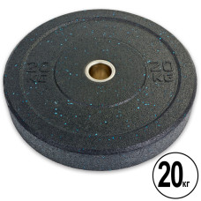 Бамперні диски із структурної гуми Bumper Plates RAGGY Record TA-5126-20 51мм 20кг чорний