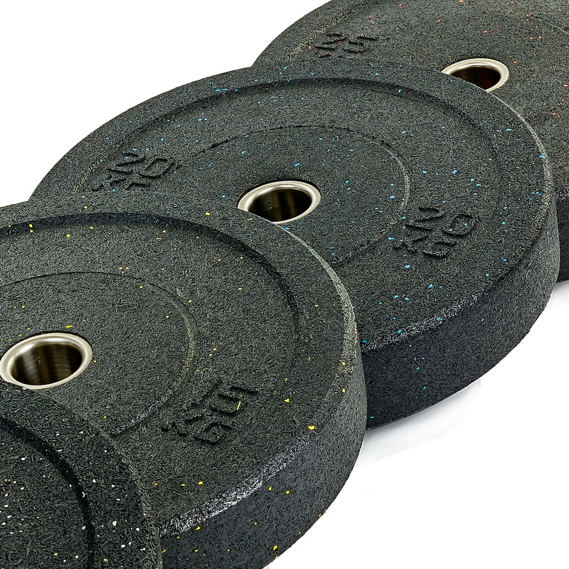 Бамперні диски із структурної гуми Bumper Plates RAGGY Record TA-5126-20 51мм 20кг чорний