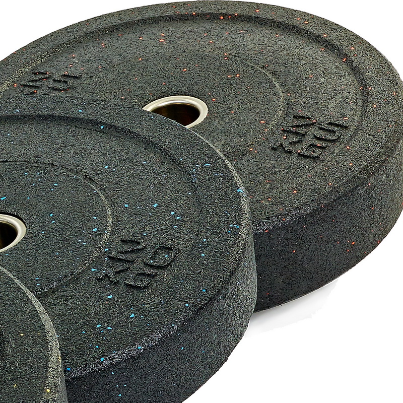 Бамперні диски із структурної гуми Bumper Plates RAGGY Record TA-5126-25 51мм 25кг чорний чорний