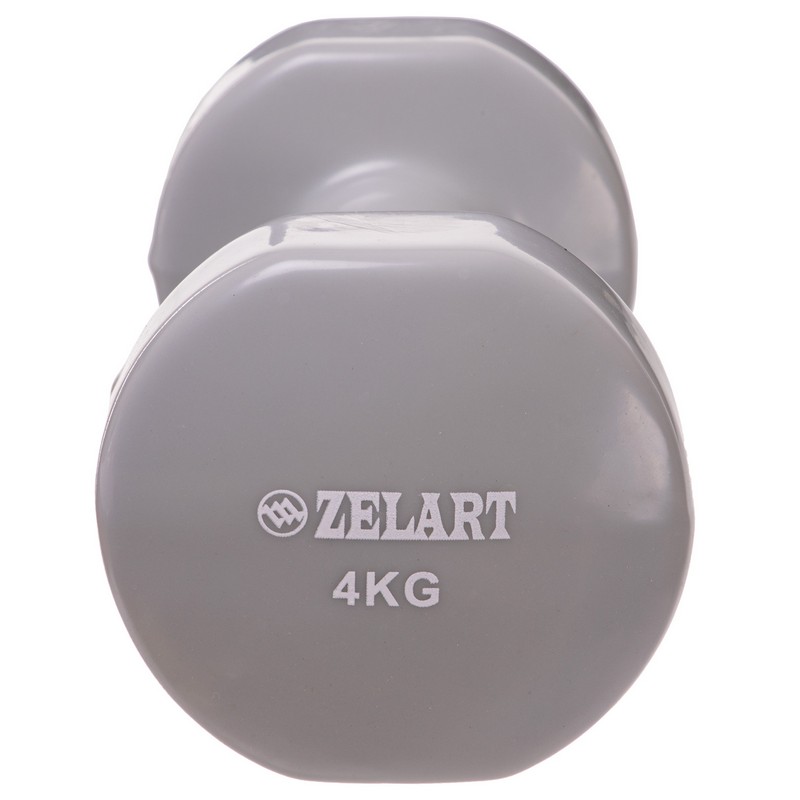 Гантелі для фітнесу вінілові Zelart Beauty TA-5225-4 2шт 4кг кольори в асортименті