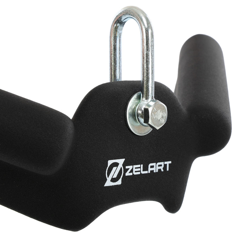 Рукоятка для тяги з вузьким хватом Pull Down Handle нековзне покриття Mdbuddy TA-5371 розмір 30х7х14см чорний