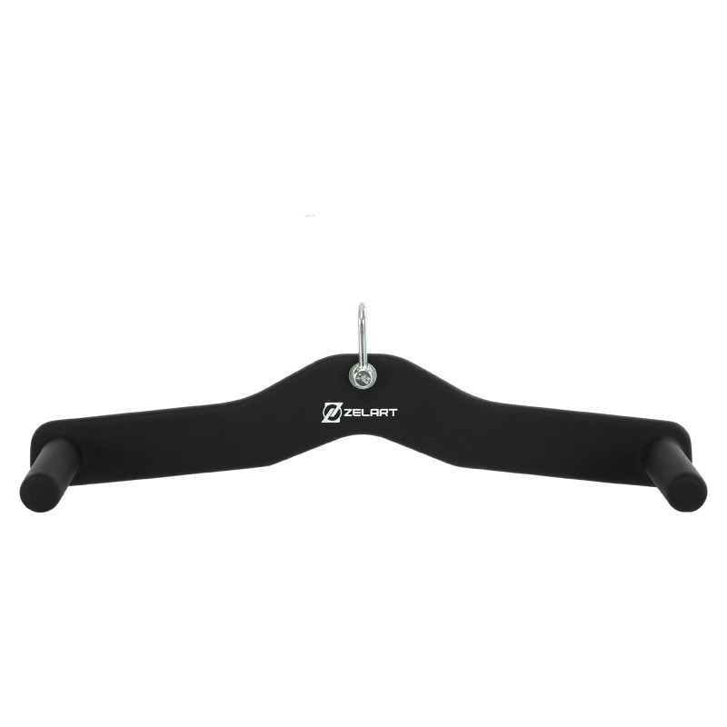 Рукоятка для тяги вниз з широким хватом Lat Pull Down Bar нековзне покриття Mdbuddy TA-5392 розмір 52х10х15см чорний