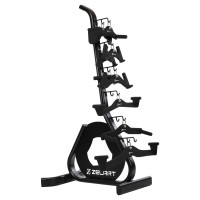 Стійка вертикальна для рукояток та ручок для тренажерів Machine Bar Rack MDbuddy TA-5396 розмір-57,3x81x156,1см чорний