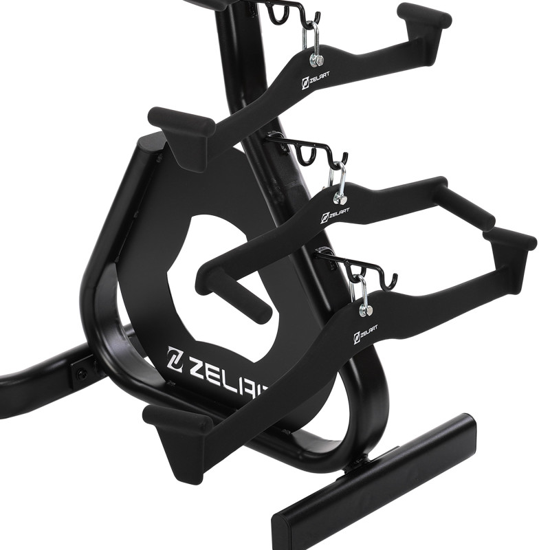 Стійка вертикальна для рукояток та ручок для тренажерів Machine Bar Rack MDbuddy TA-5396 розмір-57,3x81x156,1см чорний