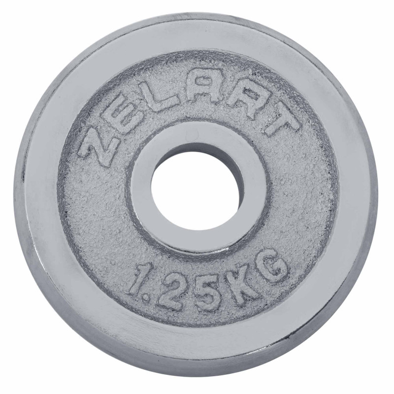 Млинці диски хромовані Zelart TA-7786-1_25 31мм 1,25 кг хром
