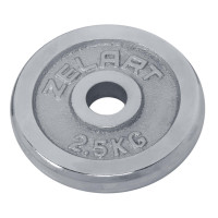 Млинці диски хромовані Zelart TA-7786-2_5 31мм 2,5 кг хром