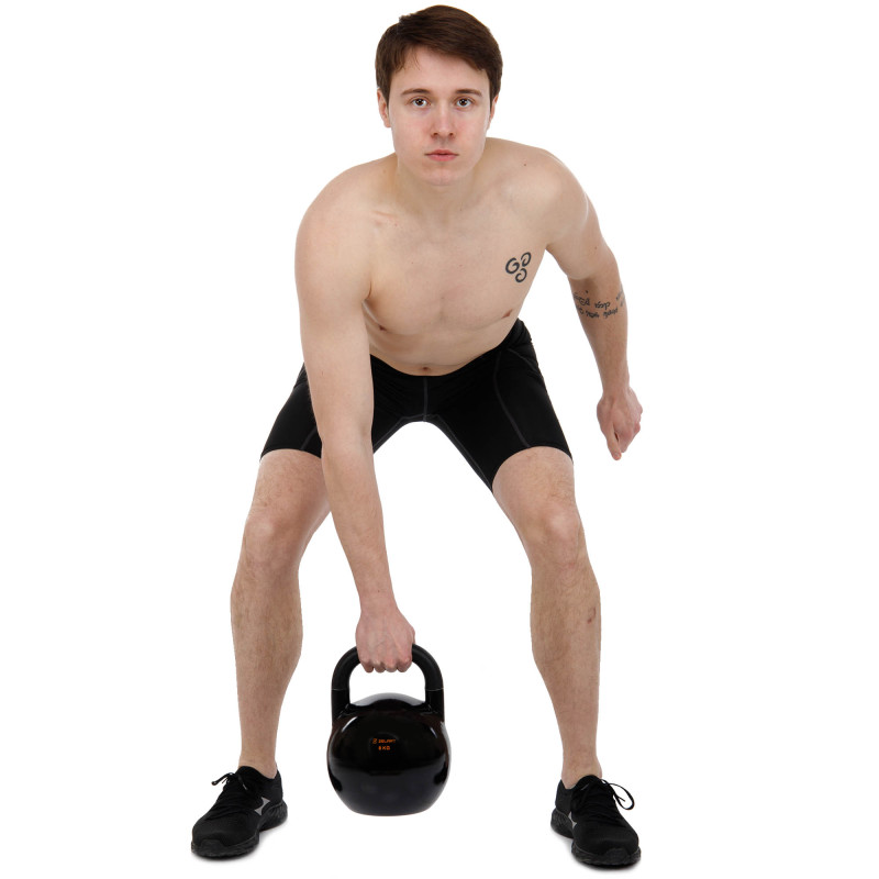 Гиря змагальна цільна сталева пофарбована Zelart TA-7795-8 8кг чорний