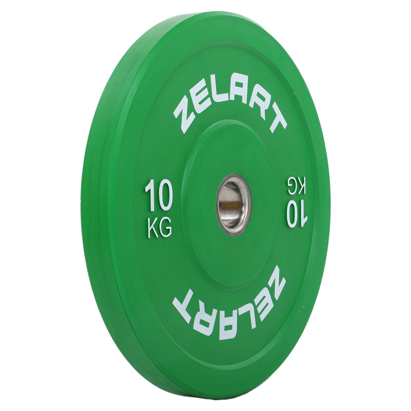 Бамперні диски гумові Zelart TA-7797-10 50.6±0.2мм 10кг зелений