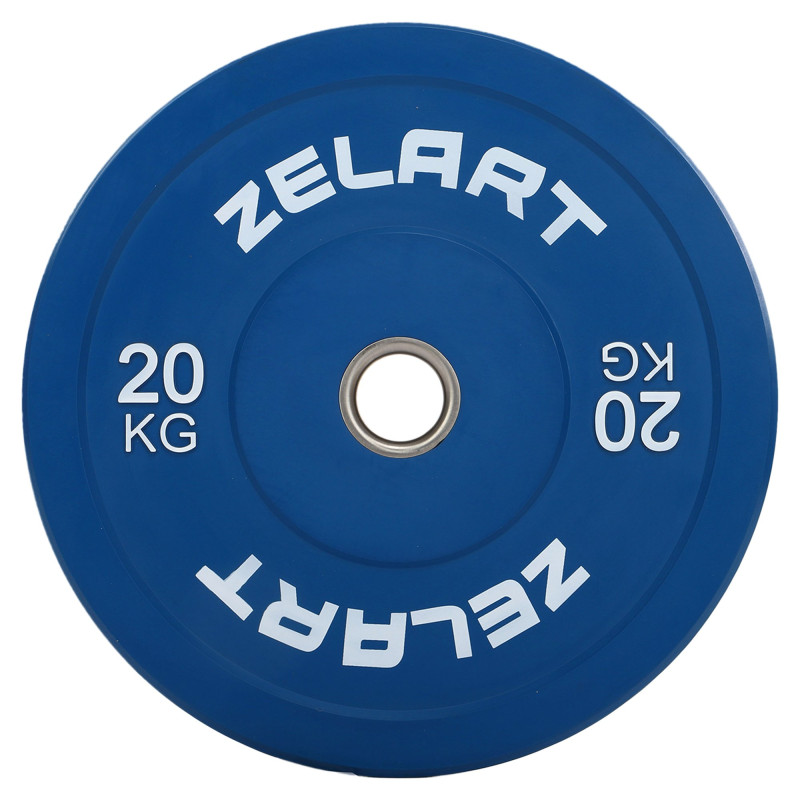 Бамперні диски гумові Zelart TA-7797-20 50.6±0.2мм 20кг синій