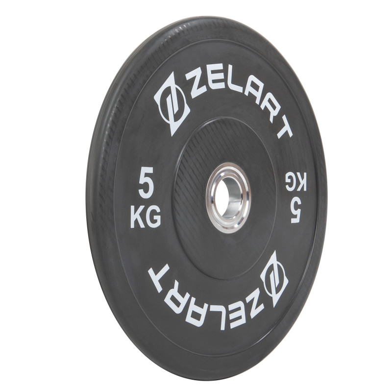 Бамперні диски гумові Zelart TA-7798-5 50.6±0.2мм 5кг чорний