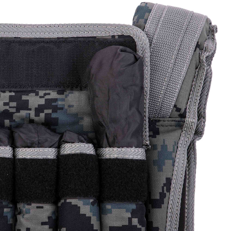 Жилет обважнювач з регульованою вагою Zelart WEIGTH VEST TA-7806-15 вага-1,5-15кг камуфляж
