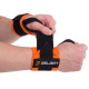 Бинти кистьові для жиму STRENGTH WRIST WRAPS Zelart TA-7807 2штуки розмір 7,5x30см чорний-помаранчевий