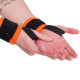 Бинти кистьові для жиму STRENGTH WRIST WRAPS Zelart TA-7807 2штуки розмір 7,5x30см чорний-помаранчевий