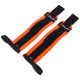 Бинти кистьові для жиму STRENGTH WRIST WRAPS Zelart TA-7807 2штуки розмір 7,5x30см чорний-помаранчевий