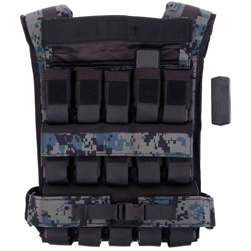 Жилет обважнювач з регульованою вагою Zelart WEIGTH VEST TA-7817-20 вага-1-20кг камуфляж