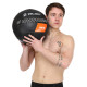 М'яч набивний медичний для кросфіту WALL BALL Zelart TA-7822-10 вага-10кг чорний