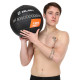 М'яч набивний медичний для кросфіту WALL BALL Zelart TA-7822-12 вага-12кг чорний