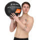 М'яч набивний медичний для кросфіту WALL BALL Zelart TA-7822-13 вага-13кг чорний