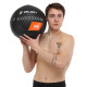 М'яч набивний медичний для кросфіту WALL BALL Zelart TA-7822-3 вага-3кг чорний