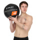 М'яч набивний медичний для кросфіту WALL BALL Zelart TA-7822-7 вага-7кг чорний