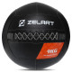 М'яч набивний медичний для кросфіту WALL BALL Zelart TA-7822-9 вага-9кг чорний