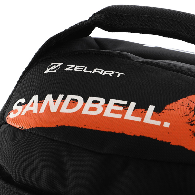 Насипна гіра пісочна SandBell Crossfit Zelart TA-7823-15-1 вага 15кг чорний