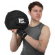 Насипна гіра пісочна SandBell Crossfit Zelart TA-7823-15-1 вага 15кг чорний