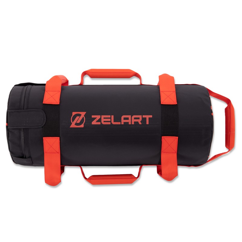 Мішок обтяжувач для функціонального тренінгу Power Bag Zelart TA-7825-25 25кг чорний-червоний