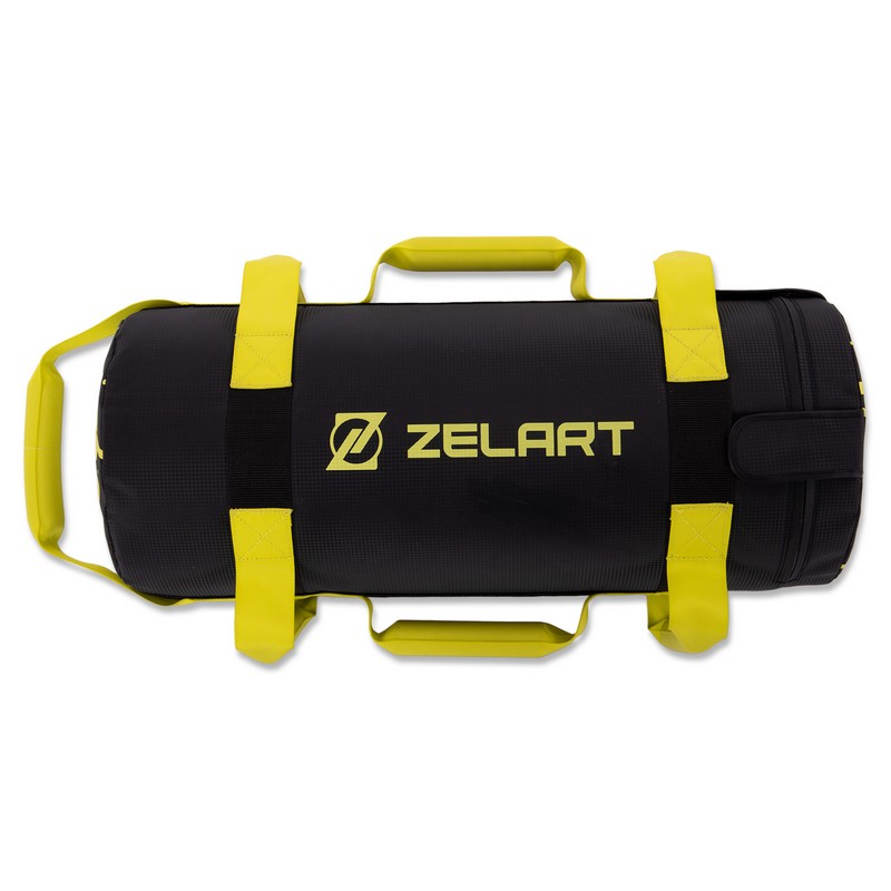 Мішок обтяжувач для функціонального тренінгу Power Bag Zelart TA-7825-5 5кг чорний-жовтий