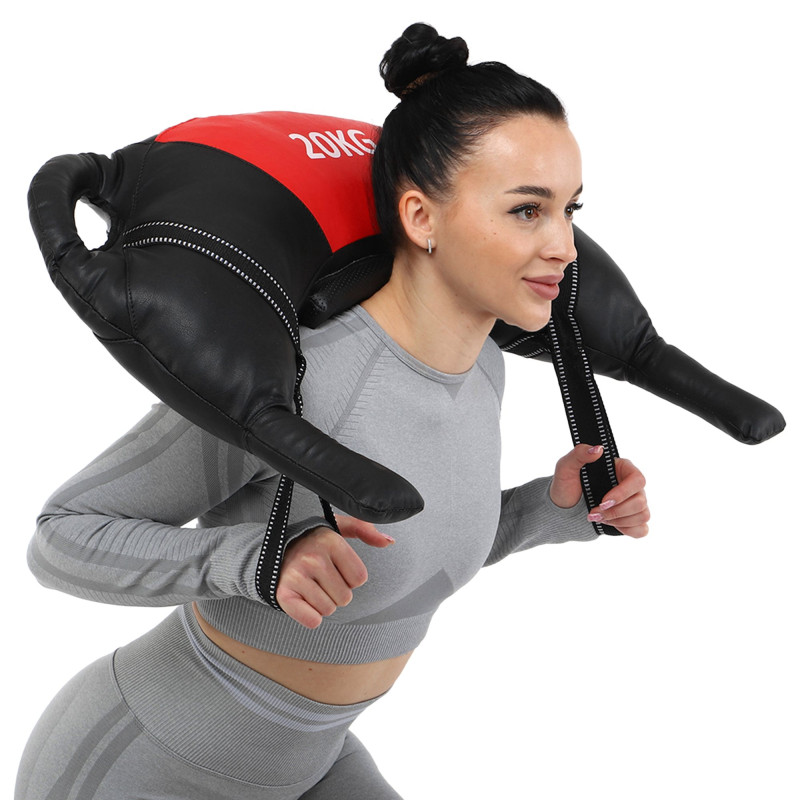 Мішок Болгарський Bulgarian bag Zelart TA-7826-20 вага-20кг чорний-червоний