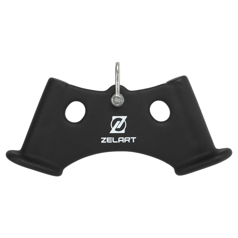Рукоятка для тяги з вузьким хватом Triceps Grip нековзне покриття Zelart TA-9627 33см чорний