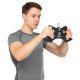Рукоятка для тяги з вузьким хватом Triceps Grip нековзне покриття Zelart TA-9627 33см чорний