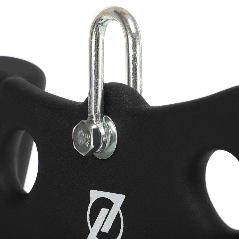 Рукоятка для тяги з вузьким хватом Triceps Grip нековзне покриття Zelart TA-9627 33см чорний