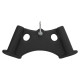 Рукоятка для тяги з вузьким хватом Triceps Grip нековзне покриття Zelart TA-9627 33см чорний