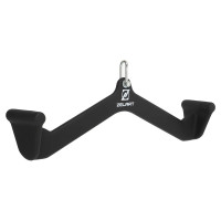 Рукоятка для тяги із середнім хватом Mide Grip нековзне покриття Zelart TA-9629 55см чорний