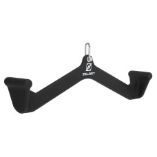 Рукоятка для тяги із середнім хватом Mide Grip нековзне покриття Zelart TA-9629 55см чорний