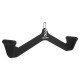 Рукоятка для тяги із середнім хватом Mide Grip нековзне покриття Zelart TA-9629 55см чорний