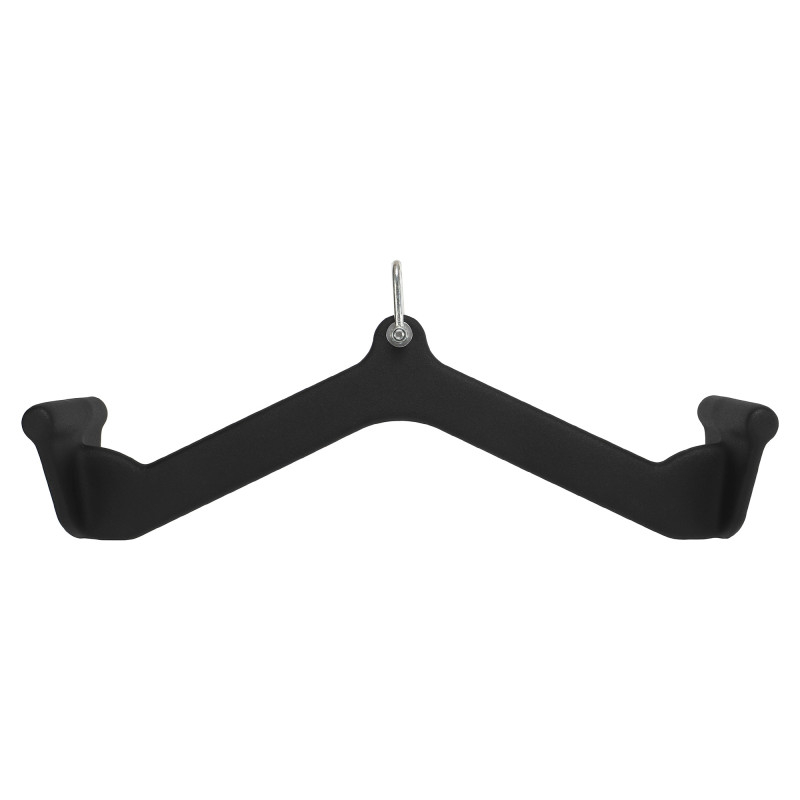 Рукоятка для тяги із середнім хватом Mide Grip нековзне покриття Zelart TA-9629 55см чорний