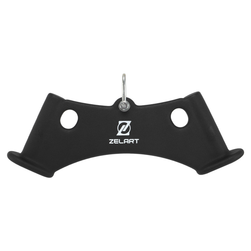 Рукоятка для тяги з вузьким хватом Triceps Grip нековзне покриття Zelart TA-9630 42см чорний
