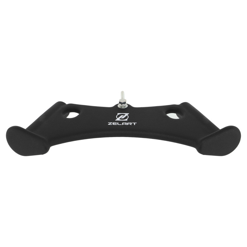 Рукоятка для тяги з вузьким хватом Triceps Grip нековзне покриття Zelart TA-9630 42см чорний