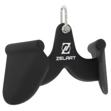 Рукоятка для тяги з вузьким хватом V-Bar нековзне покриття Zelart TA-9631 27см чорний
