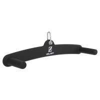 Рукоятка для тяги із середнім хватом Mide Grip нековзне покриття Zelart TA-9632 53см чорний
