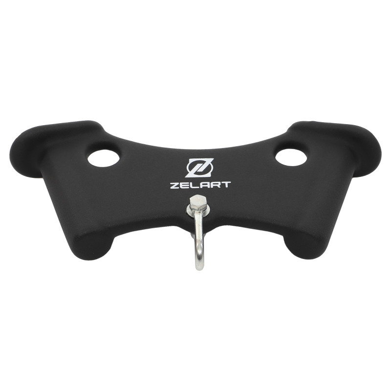 Рукоятка для тяги з вузьким хватом Triceps Grip нековзне покриття Zelart TA-9633 33см чорний