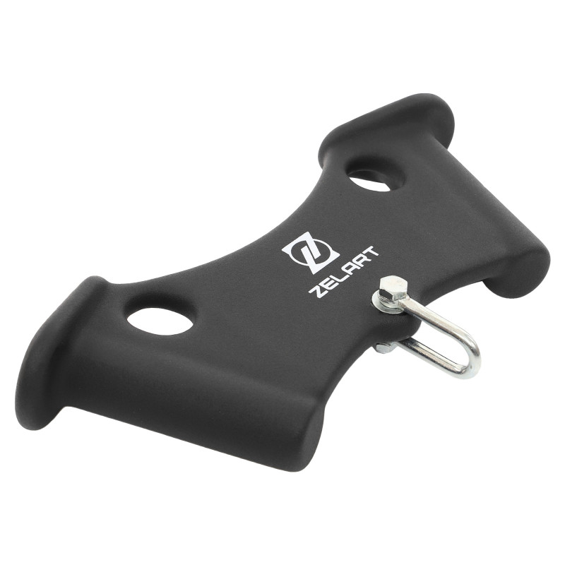 Рукоятка для тяги з вузьким хватом Triceps Grip нековзне покриття Zelart TA-9633 33см чорний