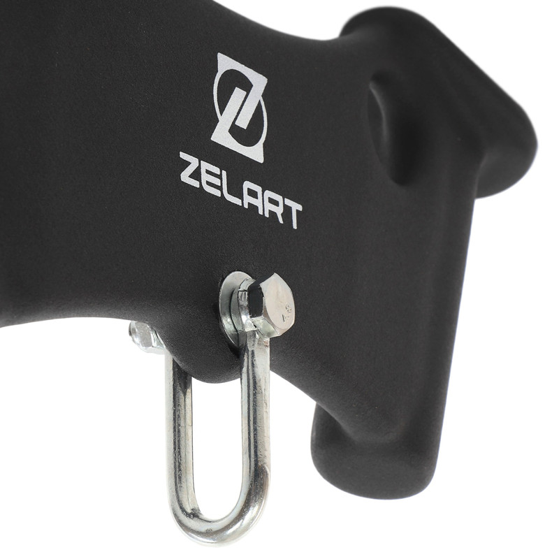 Рукоятка для тяги з вузьким хватом Triceps Grip нековзне покриття Zelart TA-9633 33см чорний